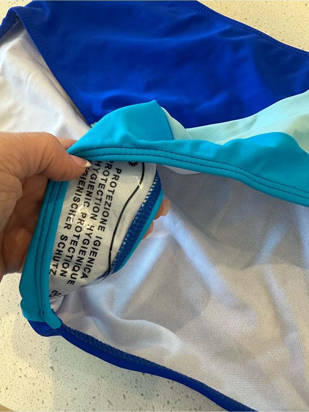 NWT-Women’s Colorblock Blue Bikini Set - Picture 5 of 10
